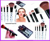Professional Spots Pattern Makeup Brushes Kit para meninas