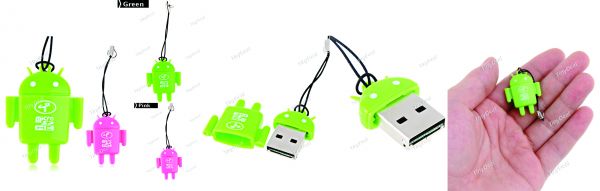 Android Robot Estilo Velocidade de transmissão Micro SD / T-