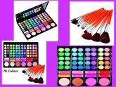 78 Cores Maquiagem Sombra Palette Brushes & 12pcs para Lady