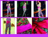 Macacões Casual florais para mulheres da menina das senhoras