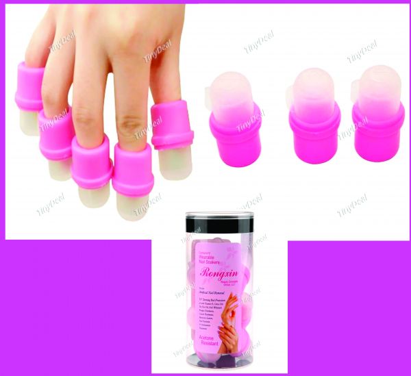 10 x Nail Polish Remover unhas conjunto de ferramentas
