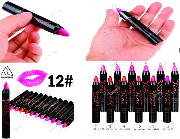 Do estilo coreano 12 # brilhar umidade batom Mulheres Gloss